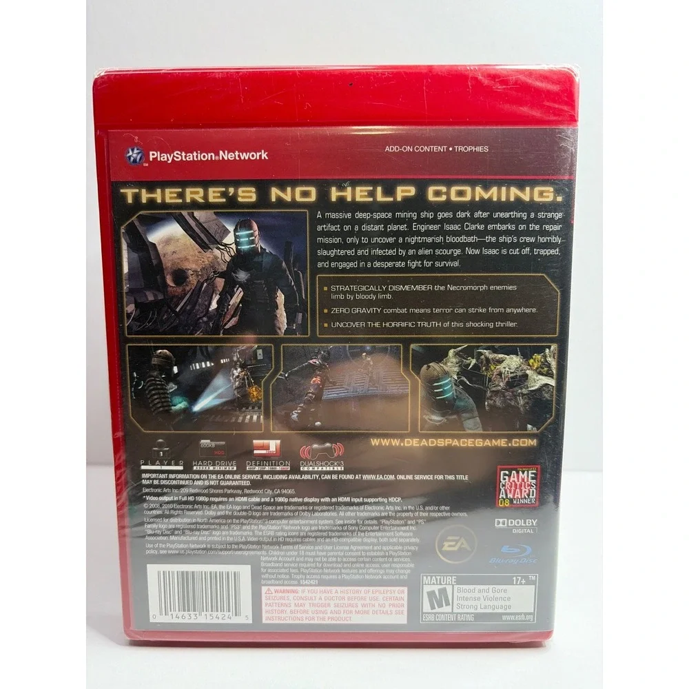 Dead Space PS3 PlayStation 3 Greatest Hits Red Case New Sealed BLUS-30177GH
